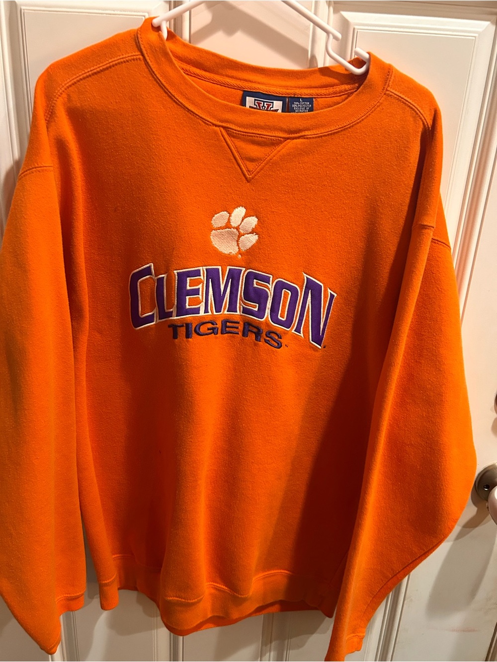 Vintage Clemson Tigers Size Large Cadre Varsity Sweatshirt